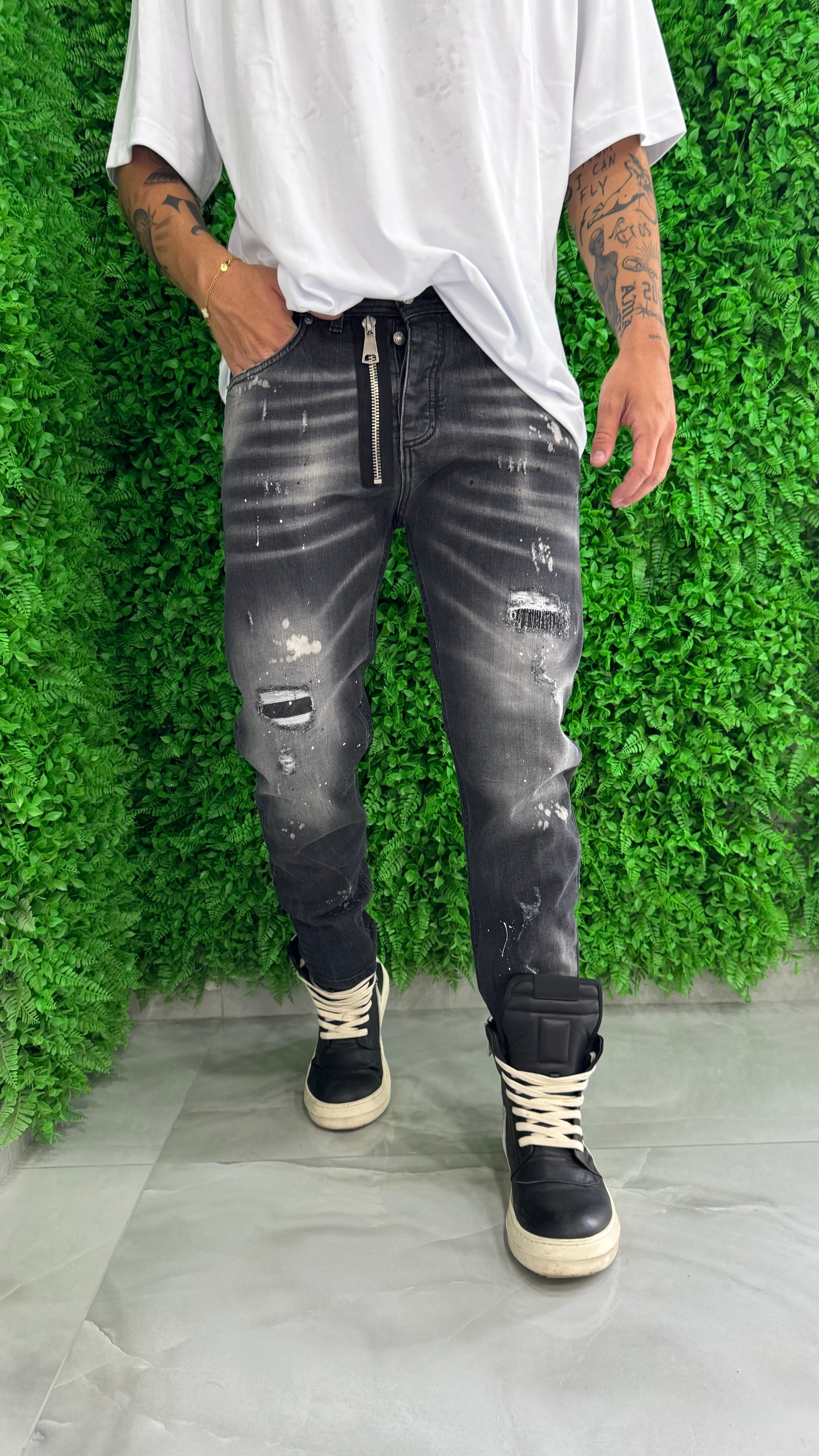 Jeans Mood Dsq Zip "Brooklin Grey"