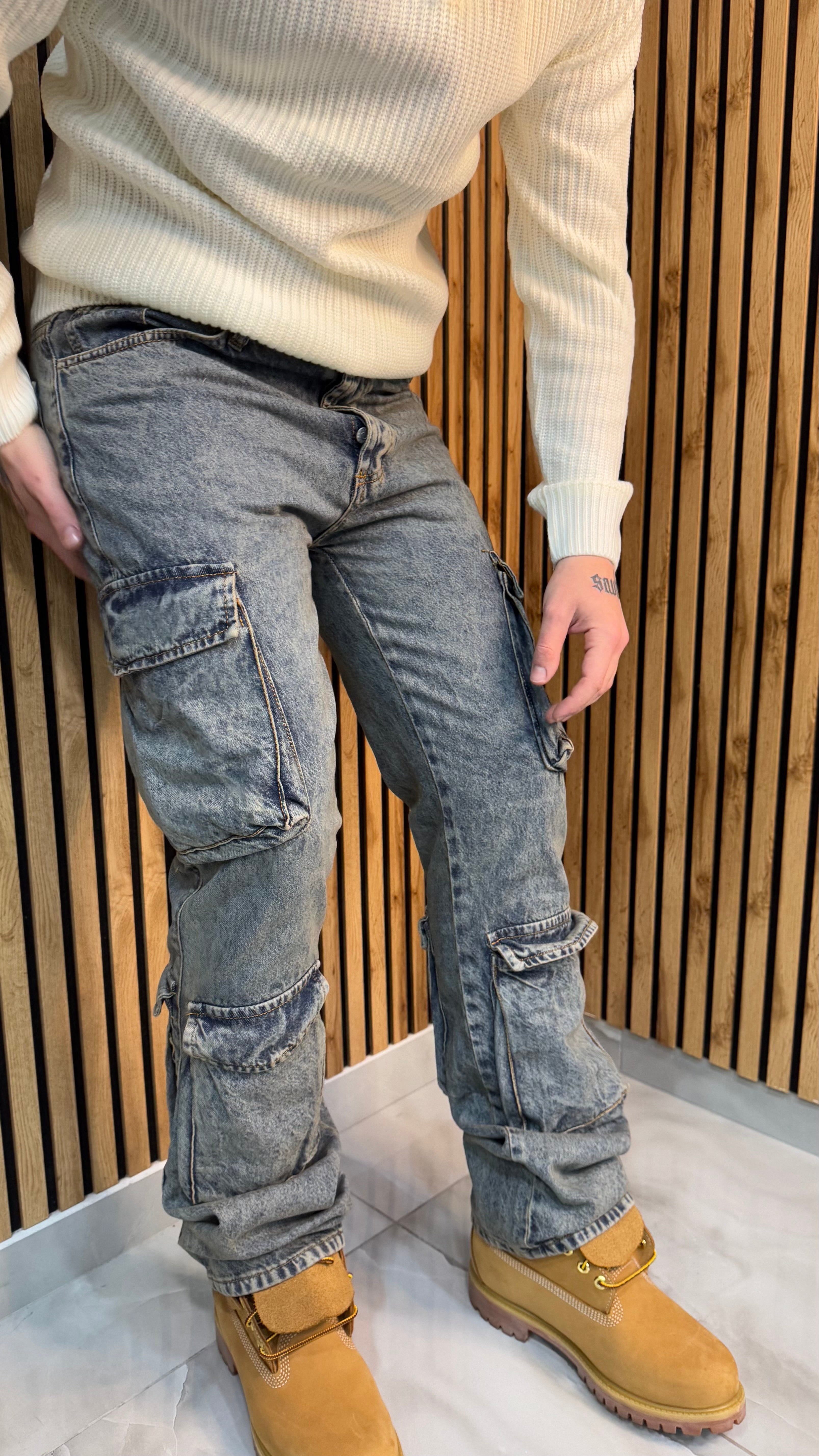 Jeans Cargo Sabbiato