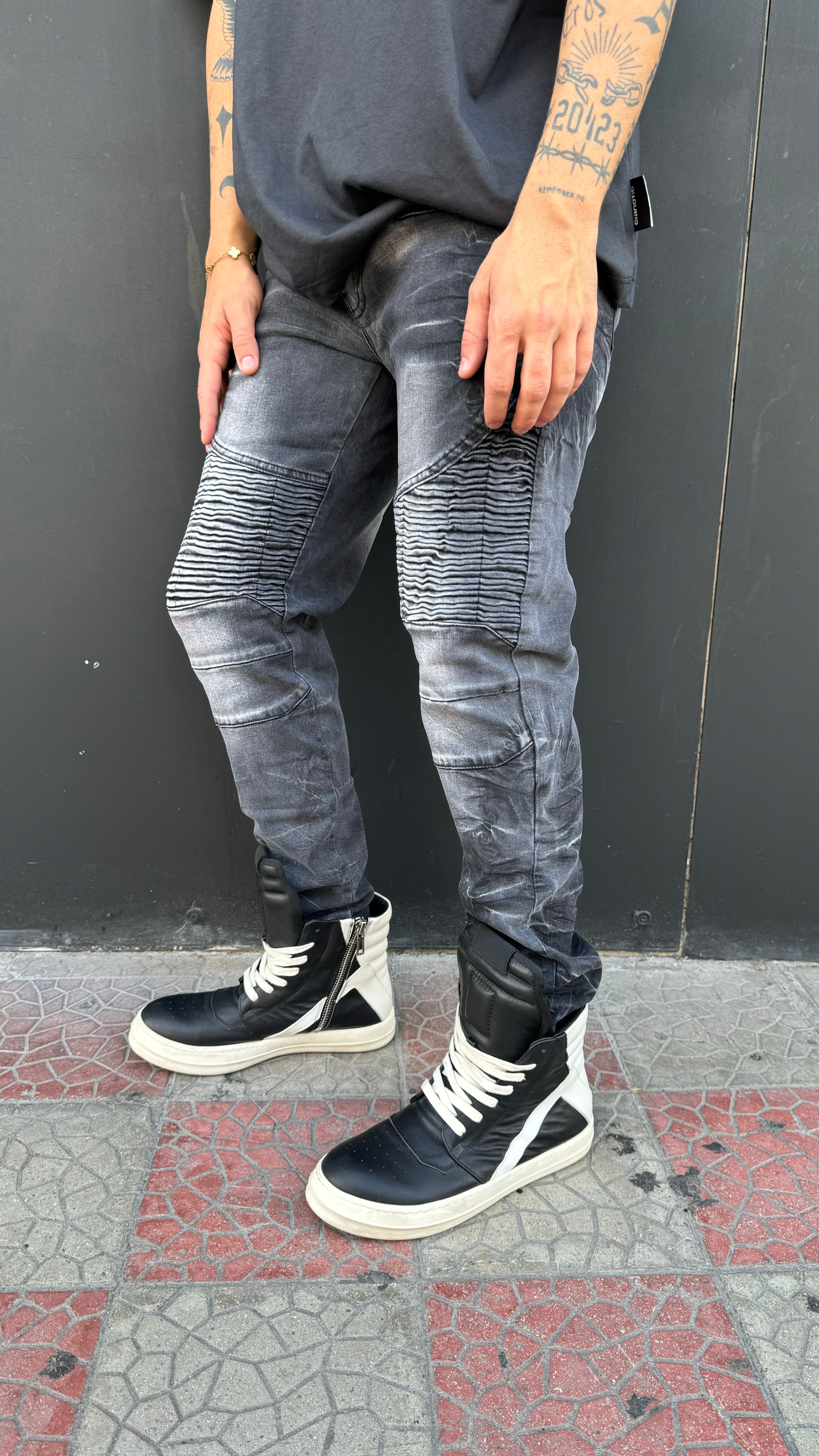 Jeans Mood "BLMN" Grey Sfumed