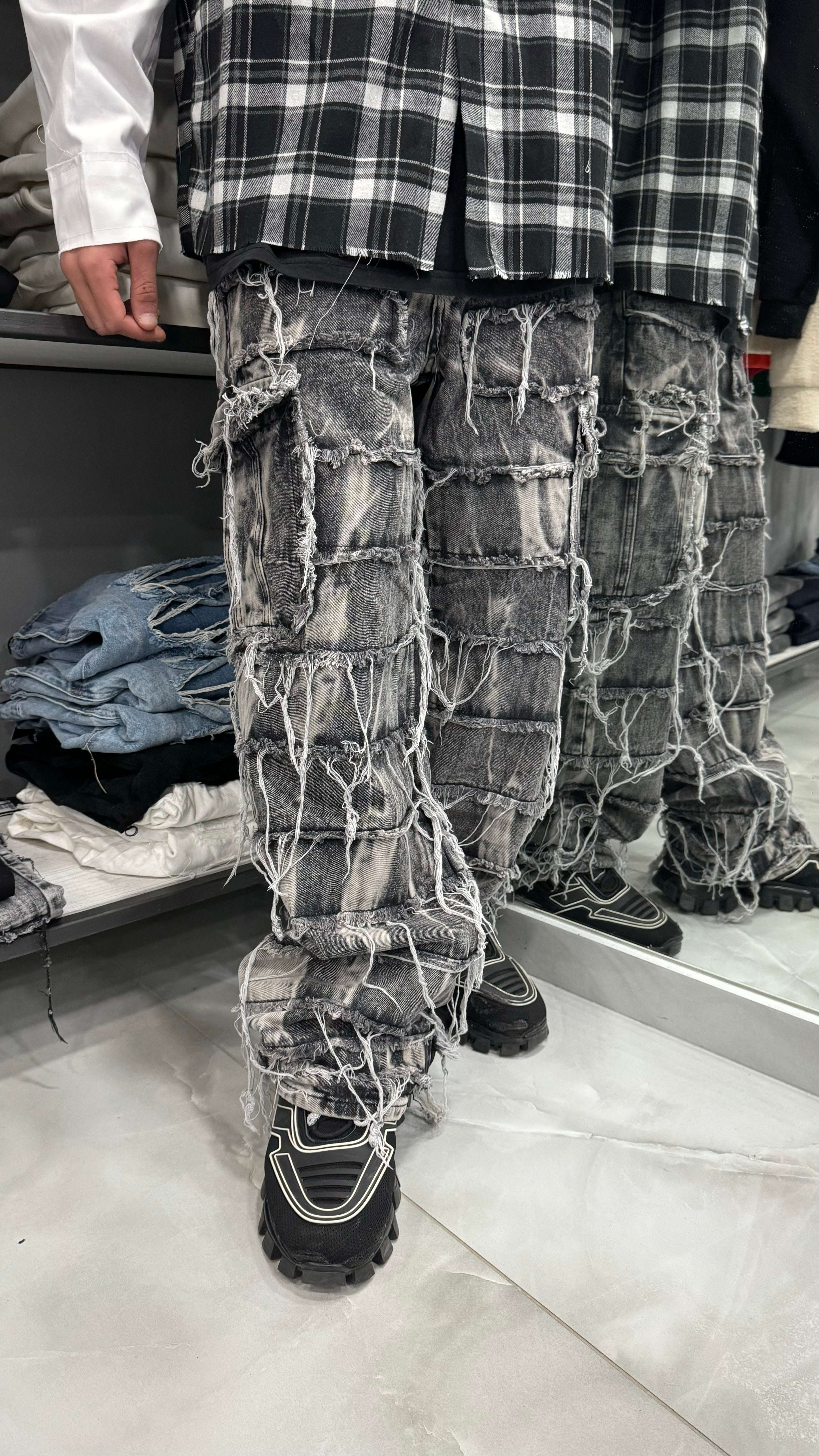 Jeans Cargo Sfrangiato